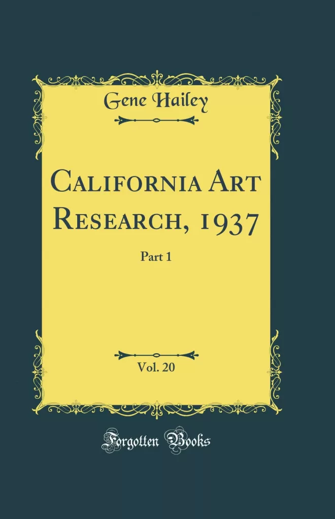 California Art Research 1937 Vol